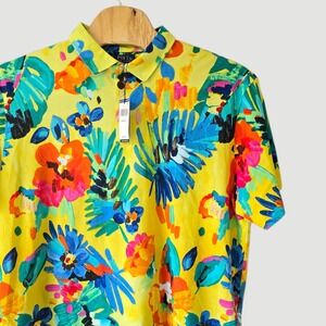 Polo Ralph Lauren Yellow Tropical Floral Polo Mens 3XB NWT Retail $138